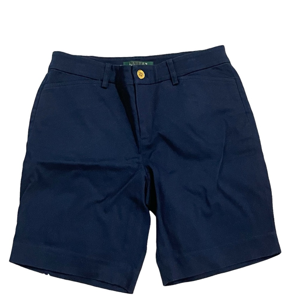 Lauren Ralph Lauren navy Bermuda shorts sz 2 Petite